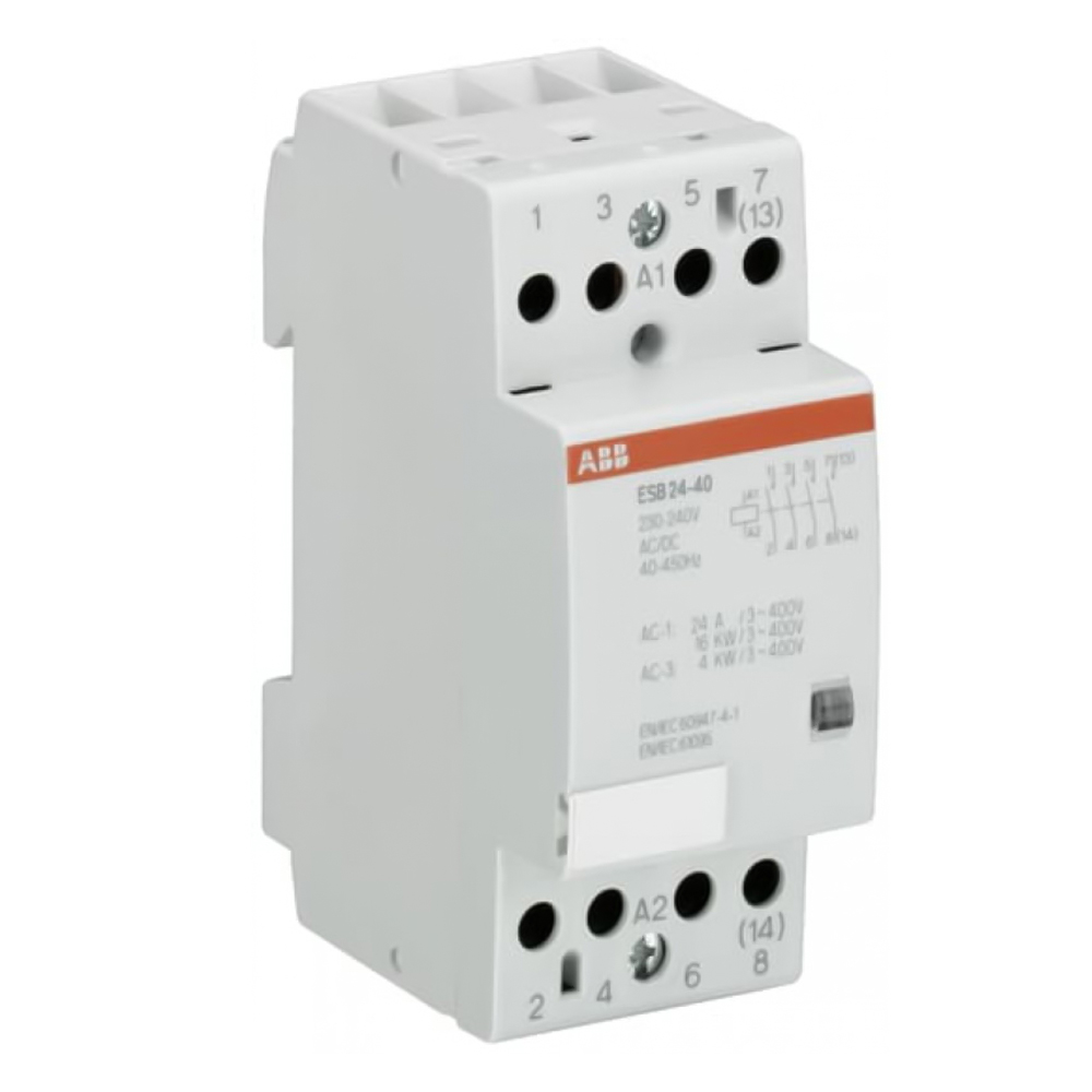ESB40-40N Tesisat Kontaktörü 230AC/DC,40A(AC1),4N/A