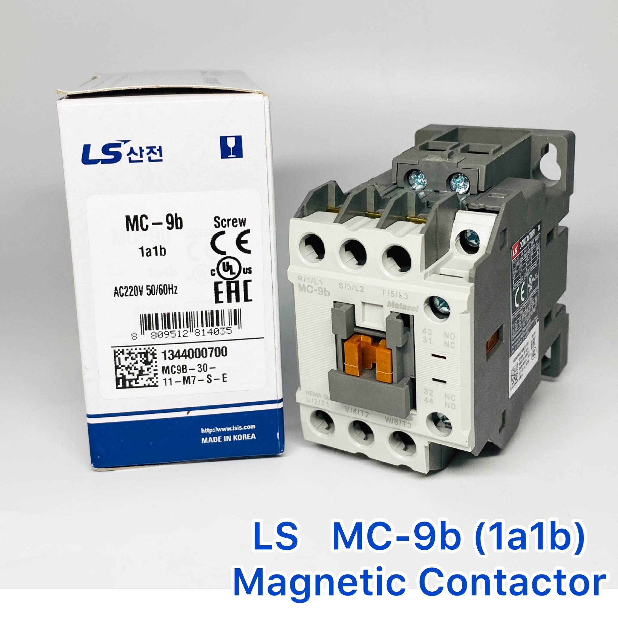 MC-9b AC220V 1a1b 22AF- Güç Kontaktörü 220V AC 50/60Hz 9A 4kW 1NA+1NK
