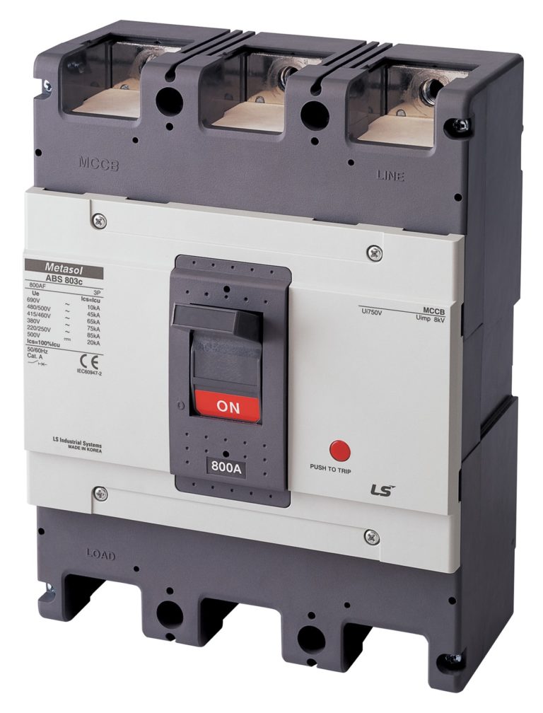ABN403c 350A  - Metasol Kompakt Şalter (Sabit termik/12ln manyetik korumalı) 3x350A 37kA 400AF