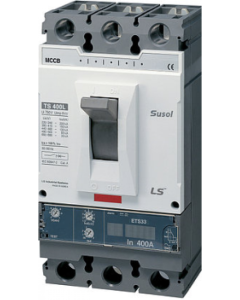 TS400N ATU400 400A 3P - Susol Kompakt Şalter (320-400A ayarlı termik/5-10ln manyetik korumalı) 3x400A 65kA