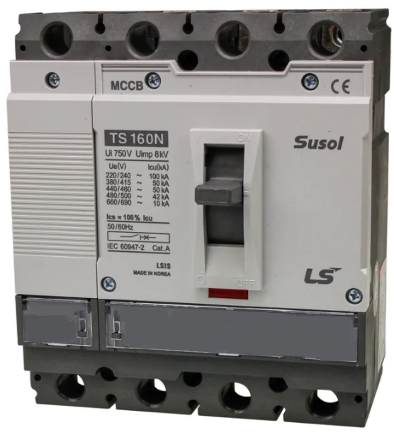 TS400N ATU400 300A 4P3D- Susol Kompakt Şalter (240-300A ayarlı termik/5-10ln manyetik korumalı) Nötr Korumasız 4x300A 65kA